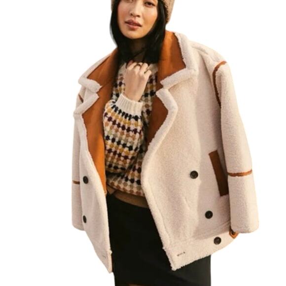 BlankNYC Out of Town Long Sherpa Bonded Jacket, Size L, New with Tag - Picture 7 of 16